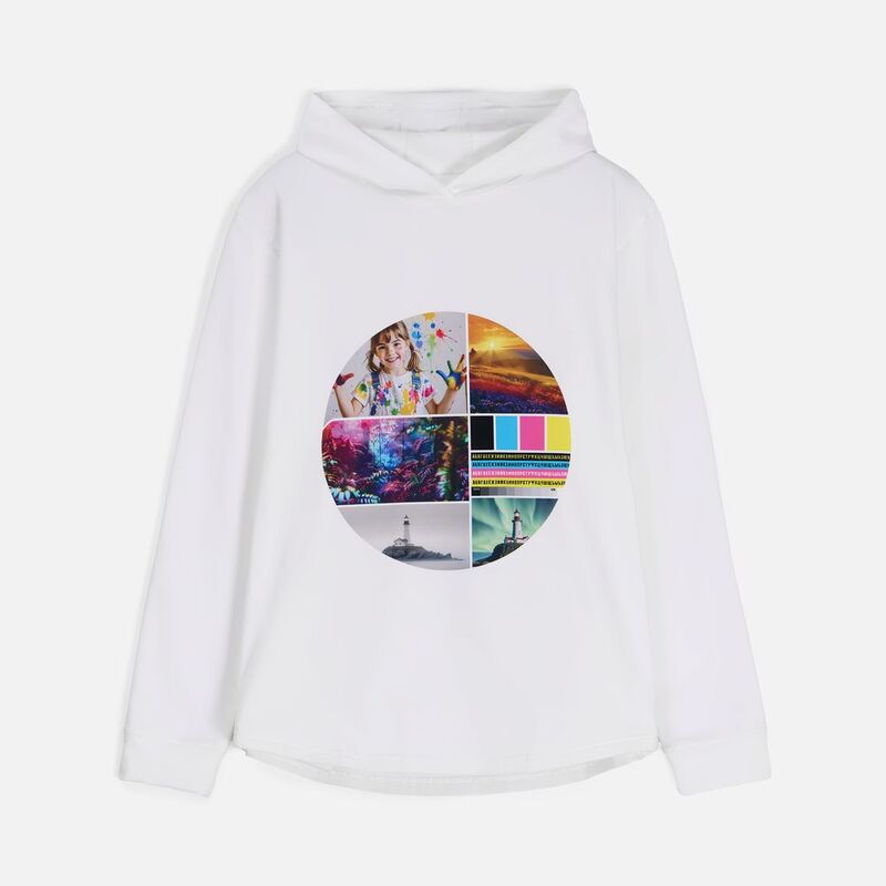 Худи унисекс Morfiss, белое арт.17969.60