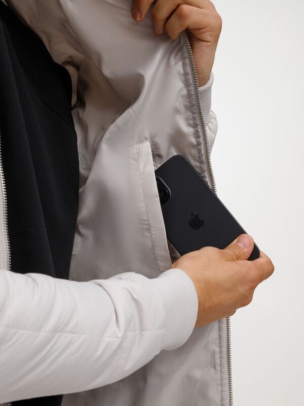 Куртка унисекс Warmbridge, светло-серая арт.18306.11