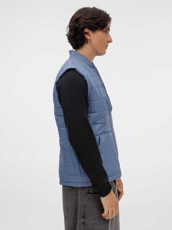 Жилет унисекс Warmbridge, синий (джинс) арт.18307.48