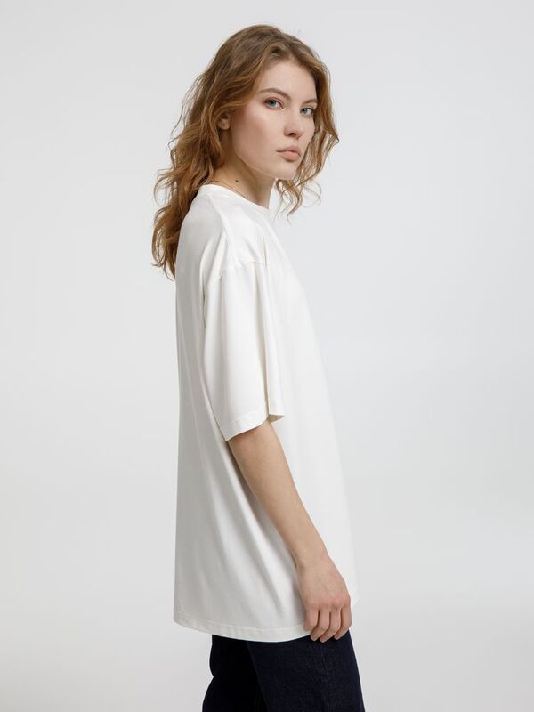 Футболка оверсайз унисекс Lavinia, белая арт.19416.60