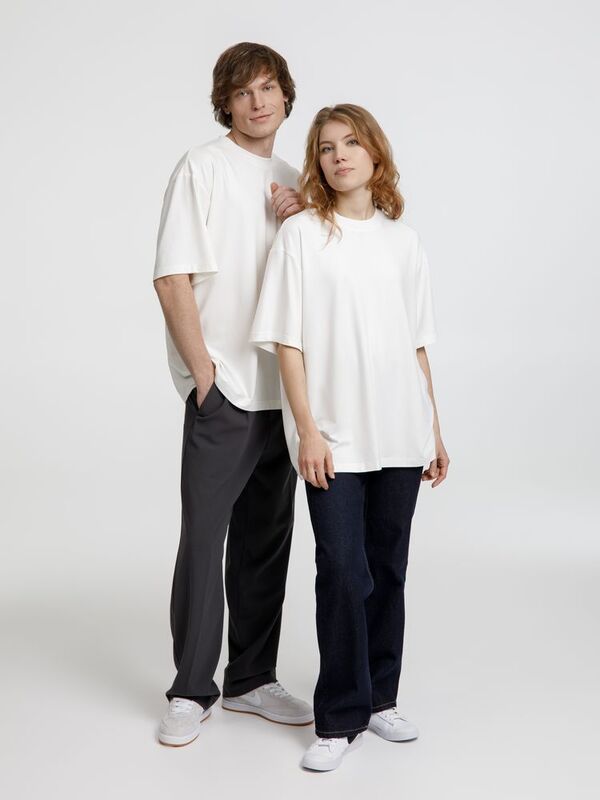 Футболка оверсайз унисекс Lavinia, белая арт.19416.60