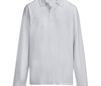 Рубашка поло унисекс с длинным рукавом Pacific LSL, серая арт.04441342