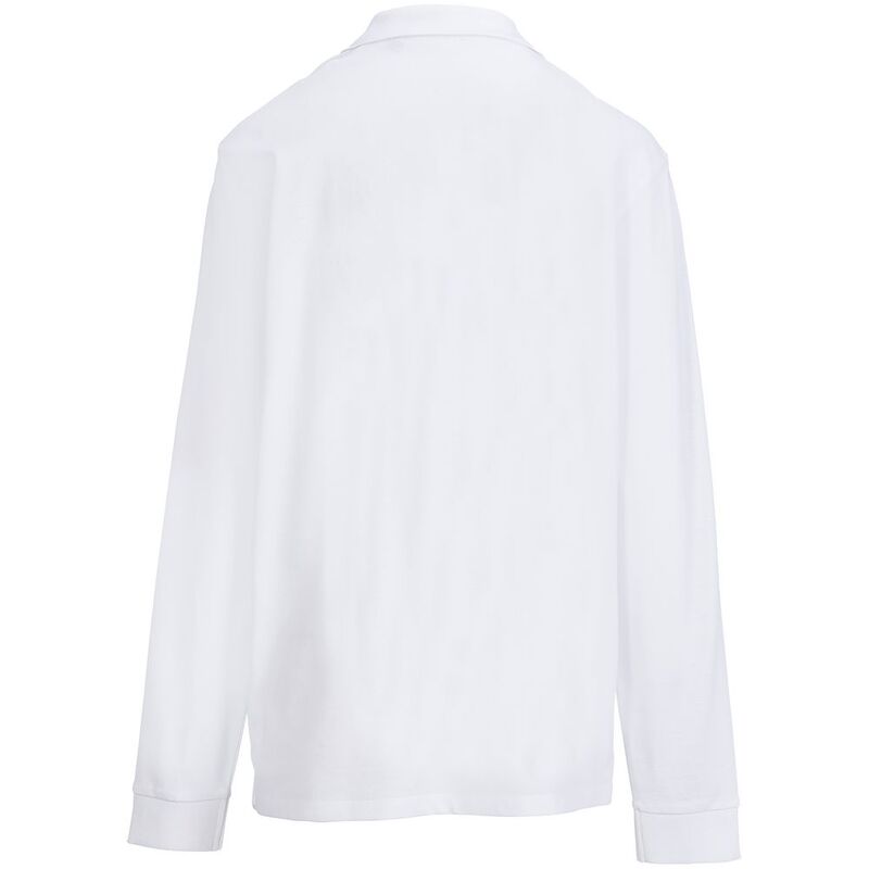 Рубашка поло унисекс с длинным рукавом Pacific LSL, белая арт.04441102