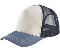 Бейсболка Blink, молочно-белая с синим (деним) арт.04451865TUN