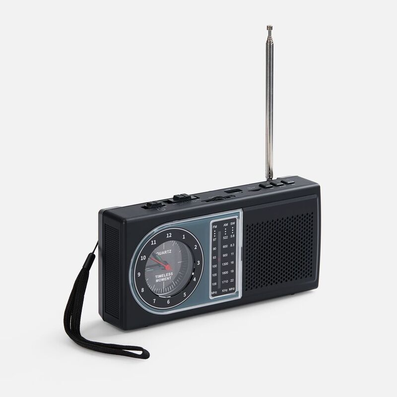 Bluetooth-колонка с радио Comradio, черная арт.17589.30