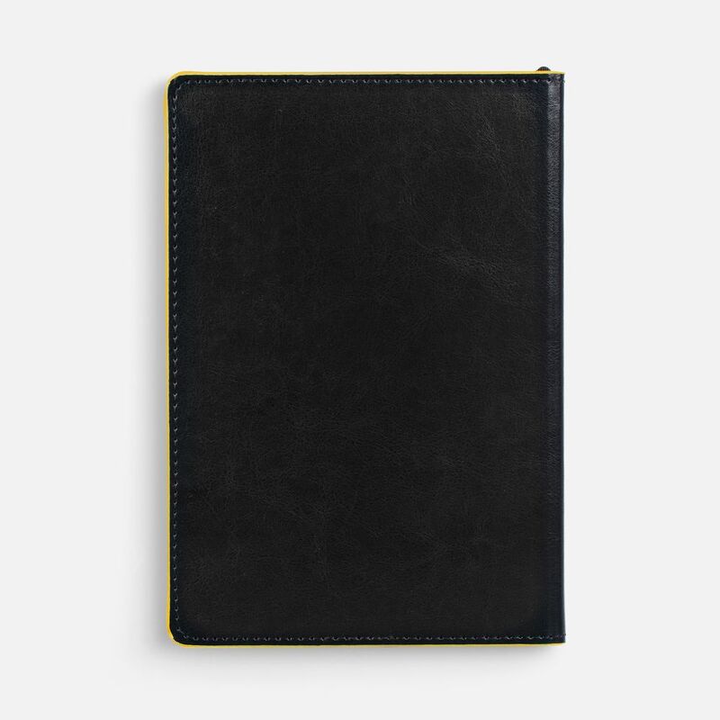 Ежедневник Alanis, недатированный, черный с желтым арт.18299.38