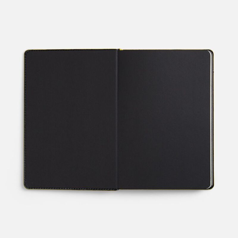 Ежедневник Alanis, недатированный, черный с желтым арт.18299.38