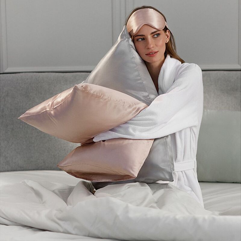 Маска для сна Essential, розовая (пыльная роза) арт.17655.15