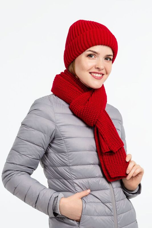 Шарф Nordkapp, глубокий красный арт.14402.51