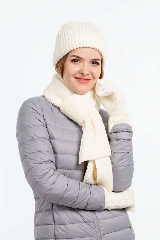 Шарф Nordkapp, белый (молочный) арт.14402.61