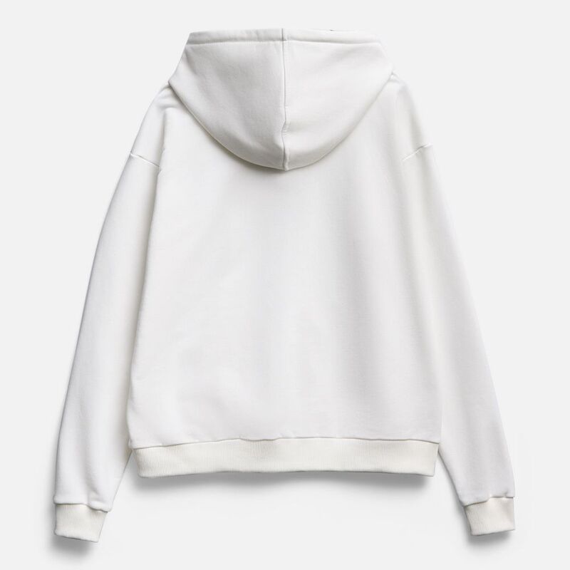 Толстовка унисекс оверсайз на молнии Zippy Terry, белая арт.19883.60