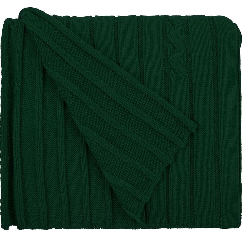 Плед Tressa, темно-зеленый арт.19622.91