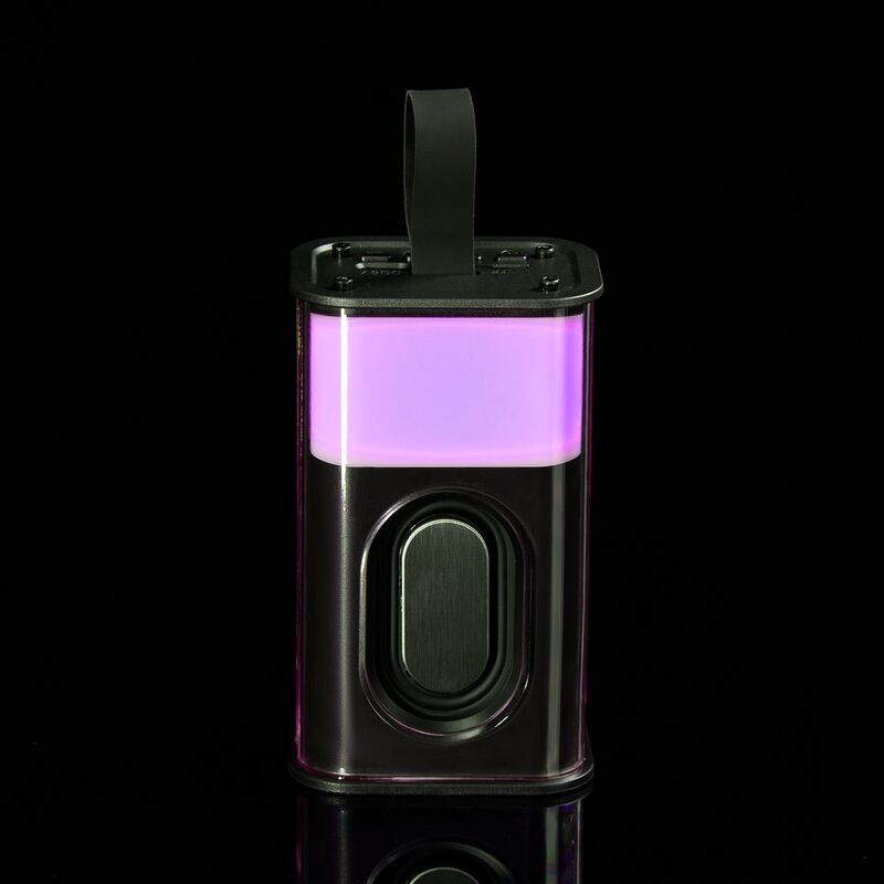 Bluetooth-колонка с подсветкой Groove, серая арт.17643.10