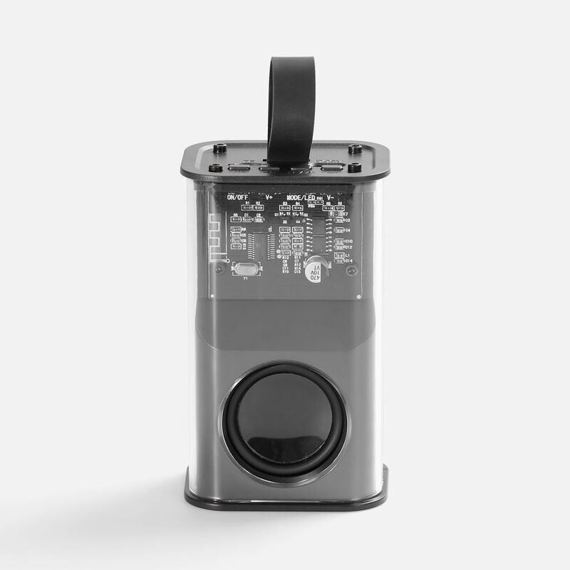 Bluetooth-колонка с подсветкой Groove, серая арт.17643.10