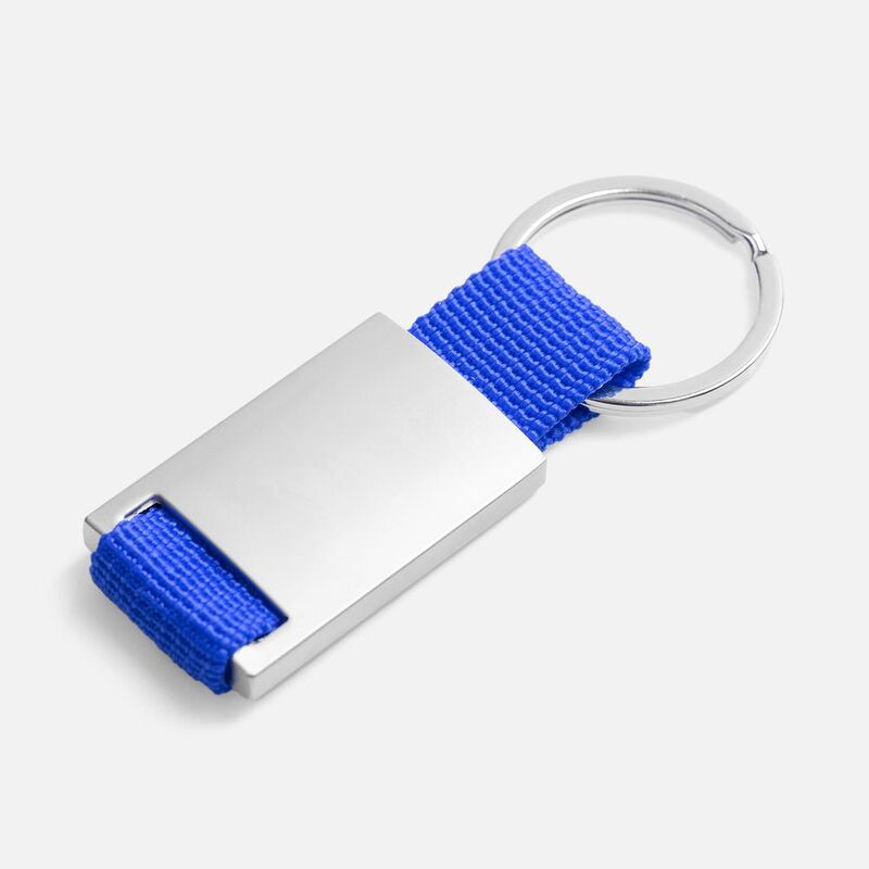 Брелок Inlet с тканевой вставкой, синий арт.18283.40