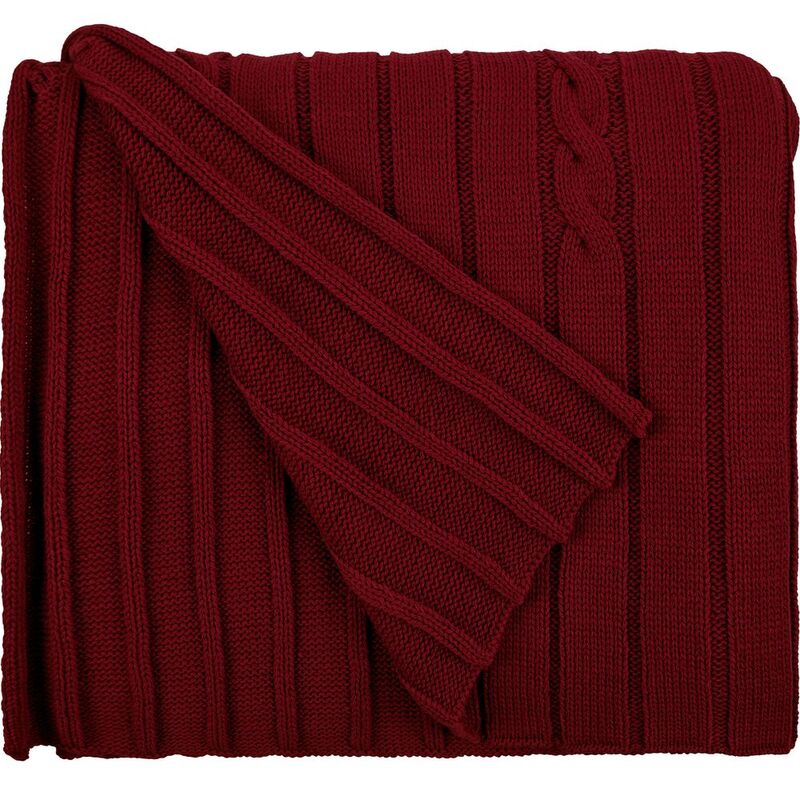 Плед Tressa, красный (бордовый) арт.19622.56