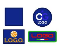 Шеврон из габардина Gabo S, синий арт.18311.44