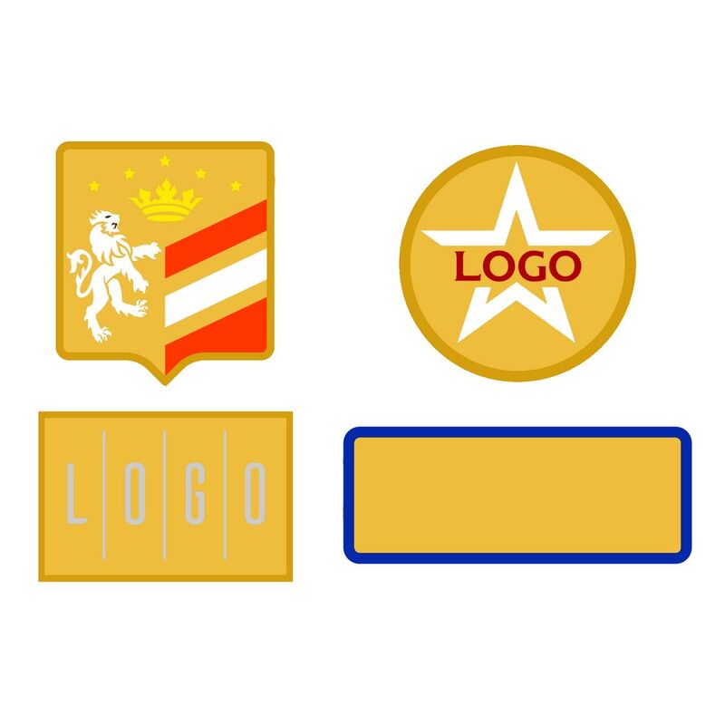 Шеврон из габардина Gabo M, желтый арт.18312.80