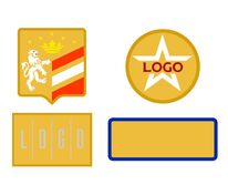 Шеврон из габардина Gabo M, желтый арт.18312.80