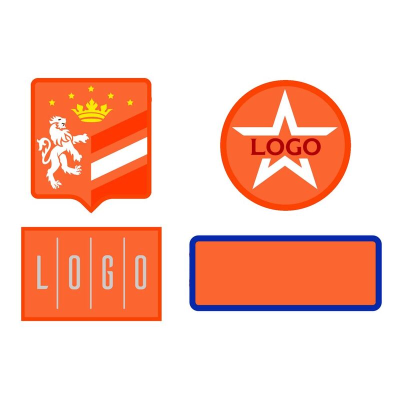 Шеврон из габардина Gabo M, оранжевый арт.18312.20