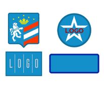 Шеврон из габардина Gabo M, голубой арт.18312.14