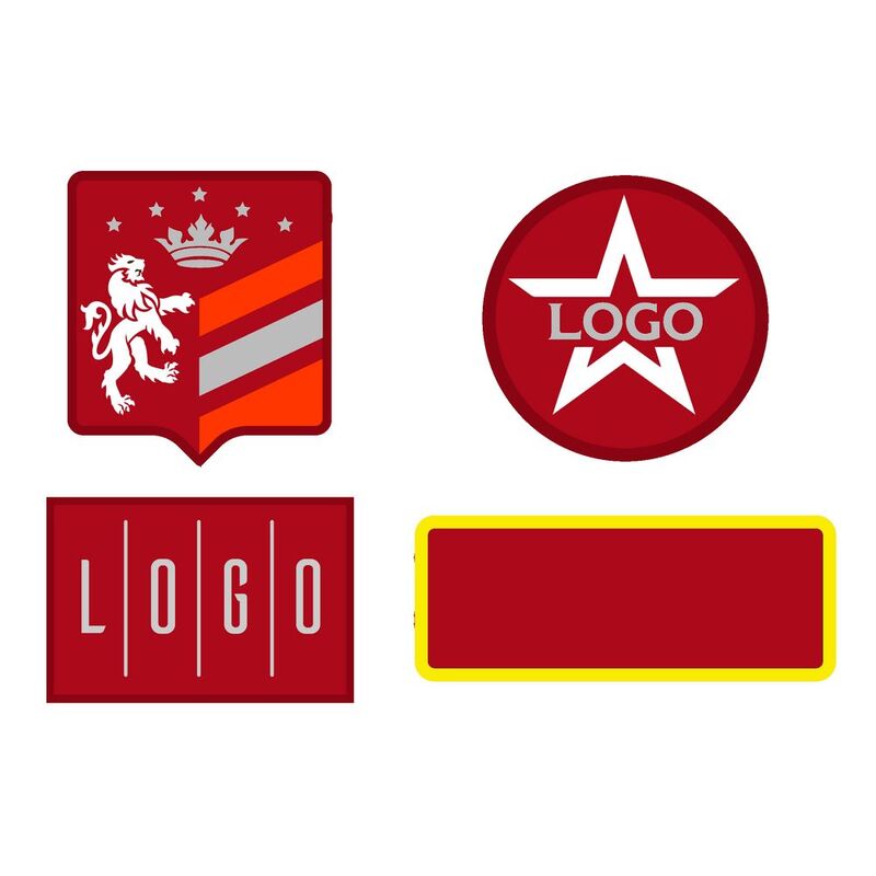 Шеврон из габардина Gabo M, красный арт.18312.50