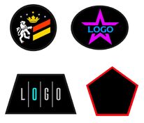 Шеврон из габардина Gabo L, черный арт.18313.30