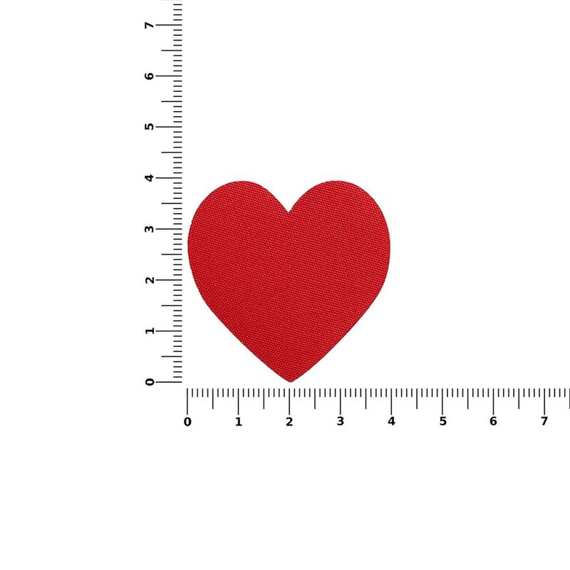 Наклейка тканевая Lunga Cor, M, красная арт.17864.50