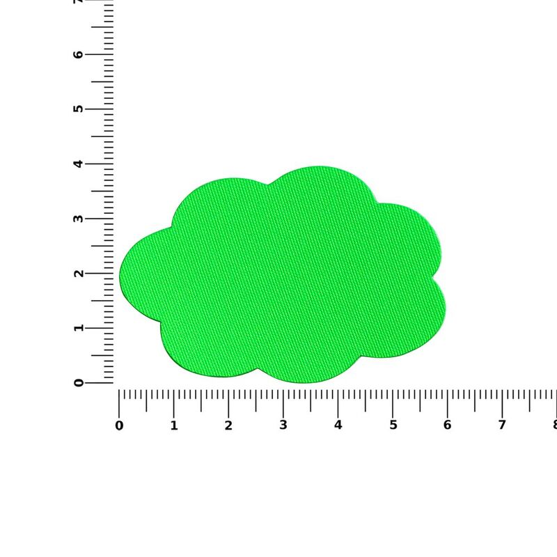 Наклейка тканевая Lunga Calum, L, зеленый неон арт.17865.94