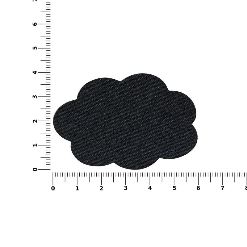 Наклейка тканевая Lunga Calum, L, черная арт.17865.30