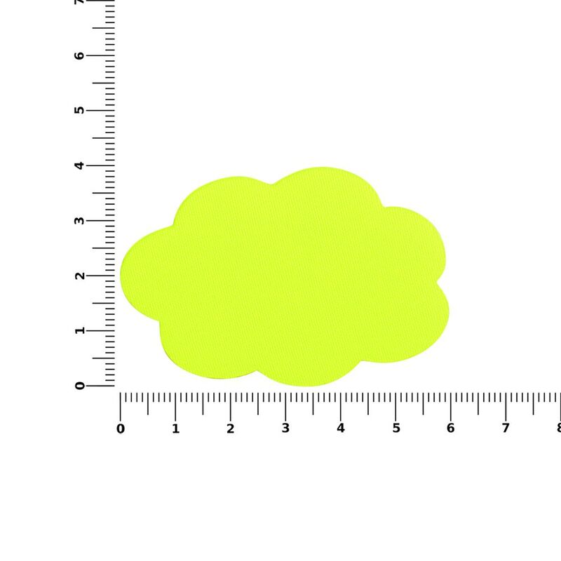 Наклейка тканевая Lunga Calum, L, желтый неон арт.17865.89