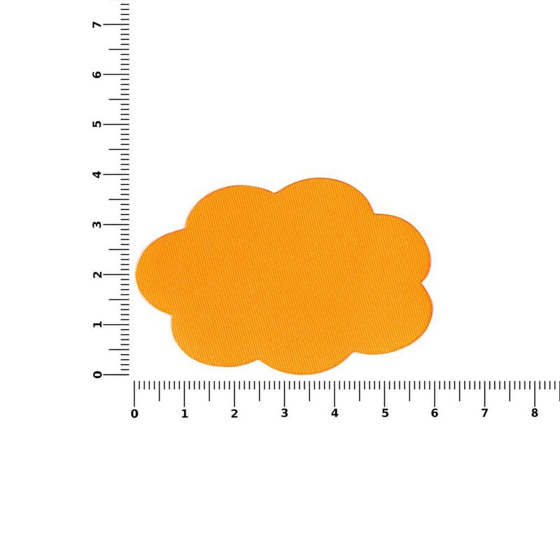 Наклейка тканевая Lunga Calum, L, оранжевый неон арт.17865.22