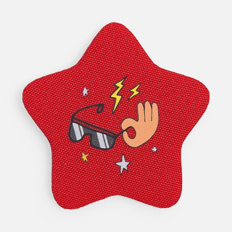 Наклейка тканевая Lunga Bial, M, красная арт.17866.50