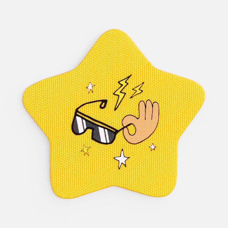 Наклейка тканевая Lunga Bial, M, желтая арт.17866.80