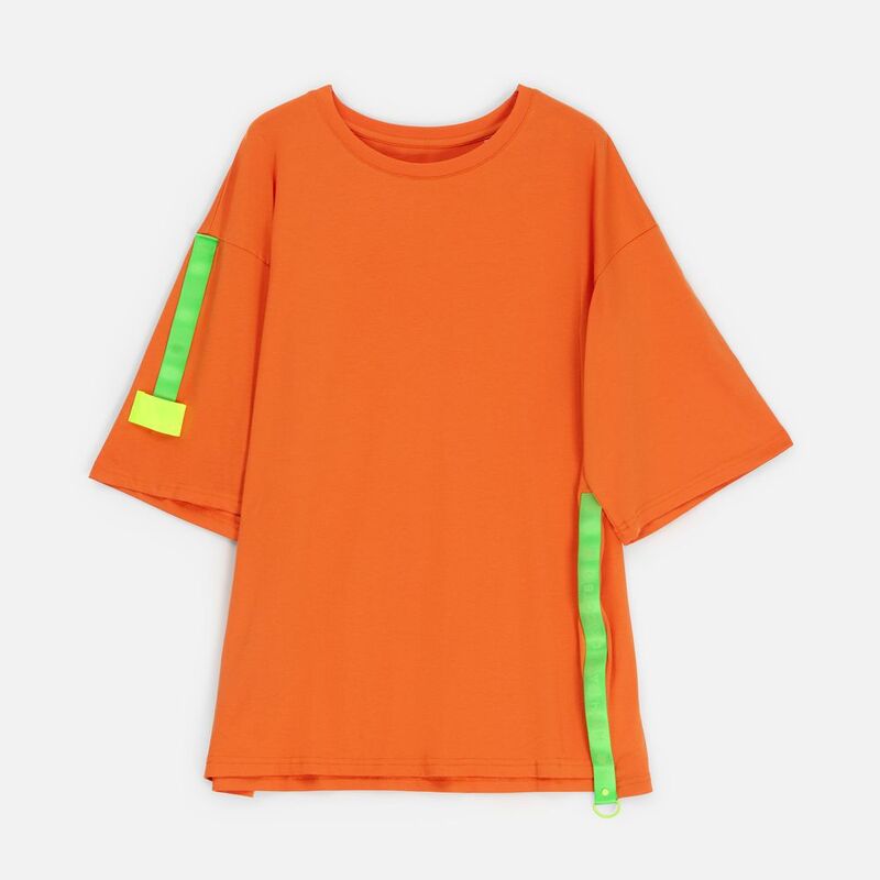 Лейбл тканевый Epsilon, M, желтый неон арт.17867.89