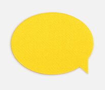Наклейка тканевая Lunga Bubble, M, желтая арт.17902.80