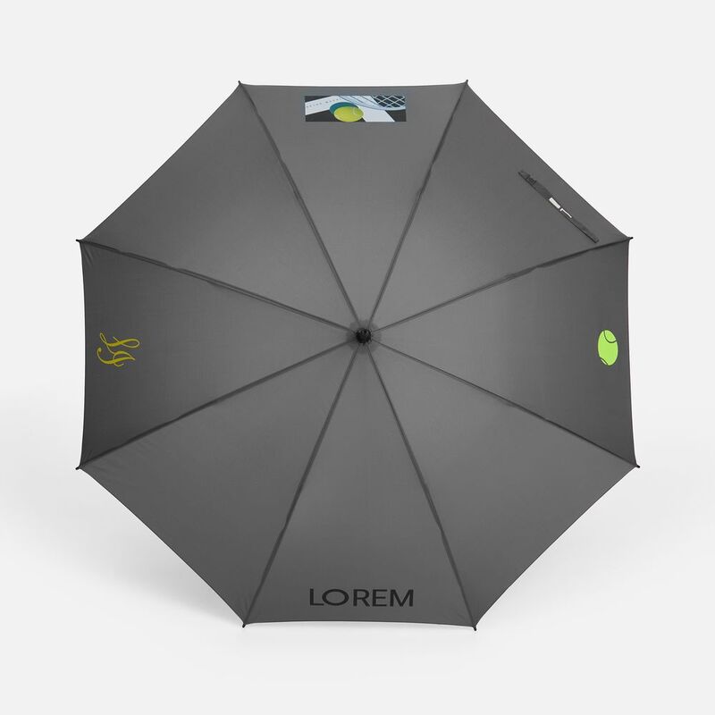 Зонт-трость Simple Golf, серый арт.18781.11
