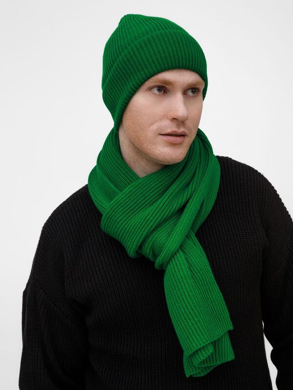 Шарф Nobilis Mono, ярко-зеленый арт.19908.93