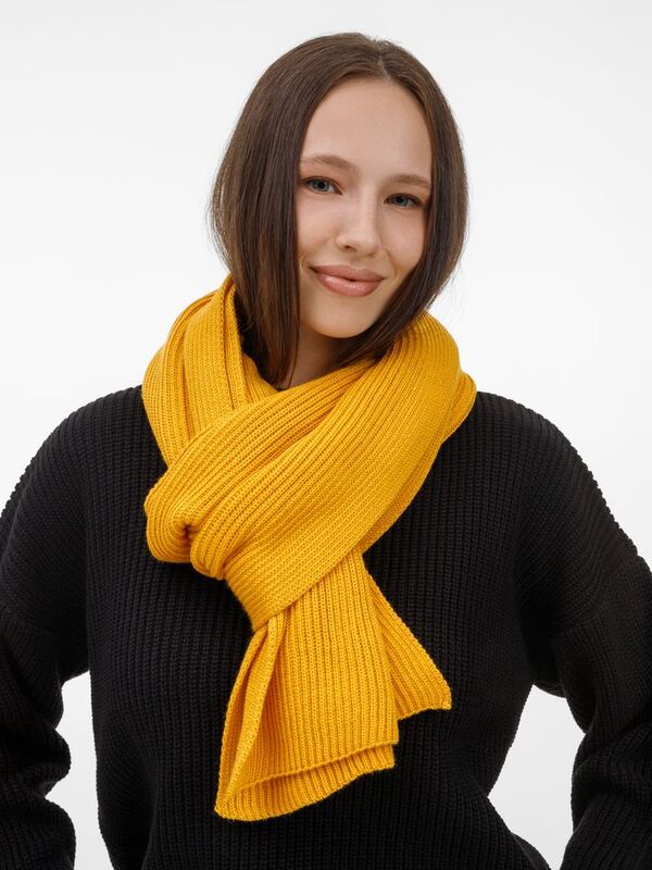 Шарф Nobilis Mono, желтый (медовый) арт.19908.80