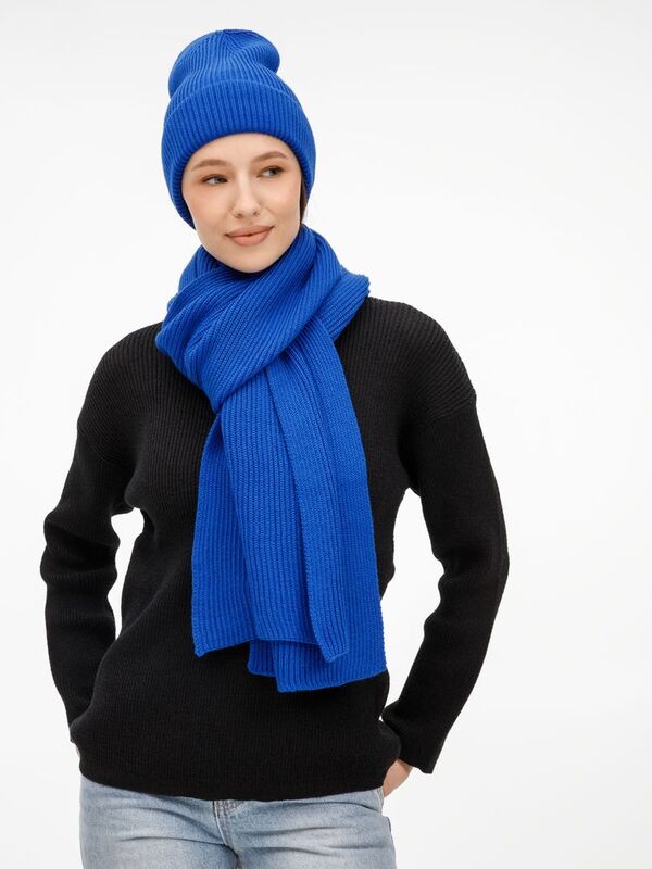 Шапка Nobilis Mono, ярко-синяя арт.19909.77