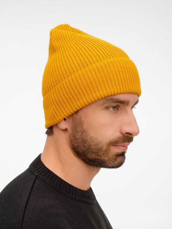 Шапка Nobilis Mono, желтая (медовая) арт.19909.80