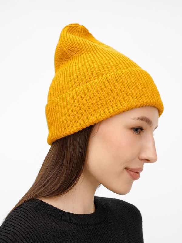 Шапка Nobilis Mono, желтая (медовая) арт.19909.80