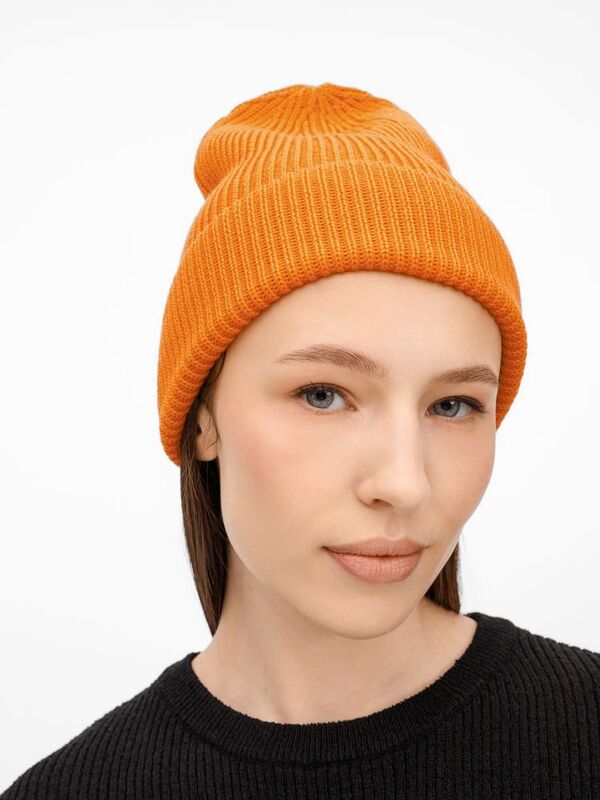 Шапка Nobilis Mono, оранжевая (абрикос) арт.19909.20