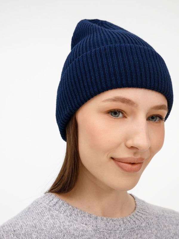 Шапка Nobilis Mono, темно-синяя арт.19909.41