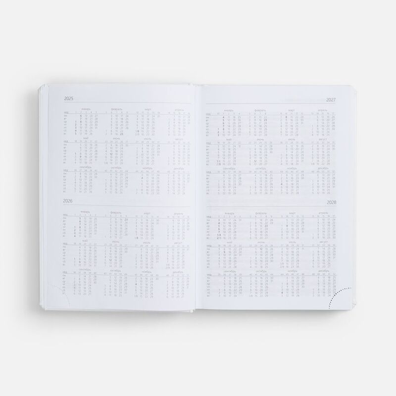 Ежедневник Nebraska, недатированный, белый арт.2879.60