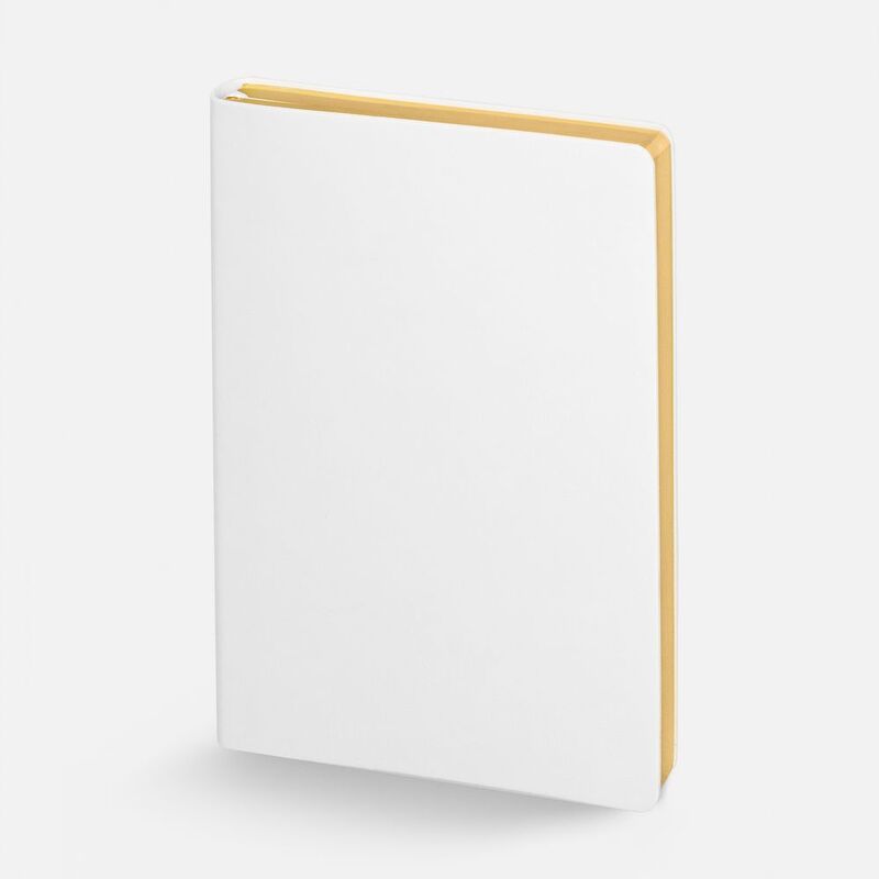 Ежедневник Nebraska Flex, недатированный, белый с золотистым арт.22008.60