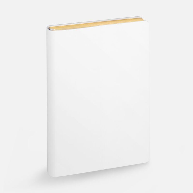 Ежедневник Nebraska Flex, недатированный, белый с золотистым арт.22008.60