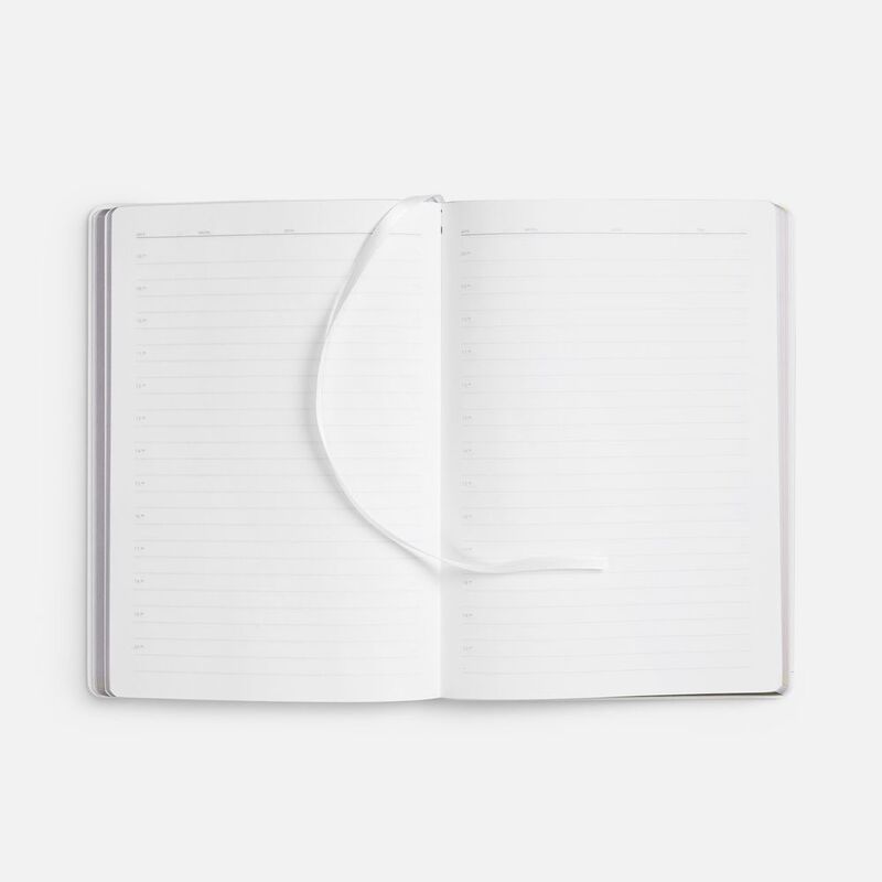 Ежедневник Nebraska Flex, недатированный, белый с золотистым арт.22008.60