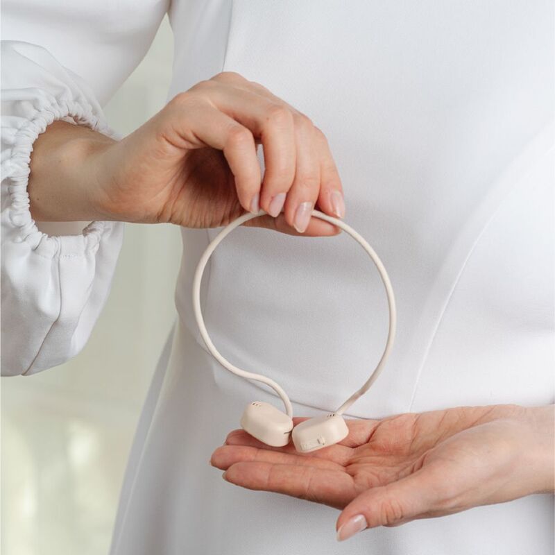 Беспроводные наушники OpenAir Arc, бежевые арт.19311.12