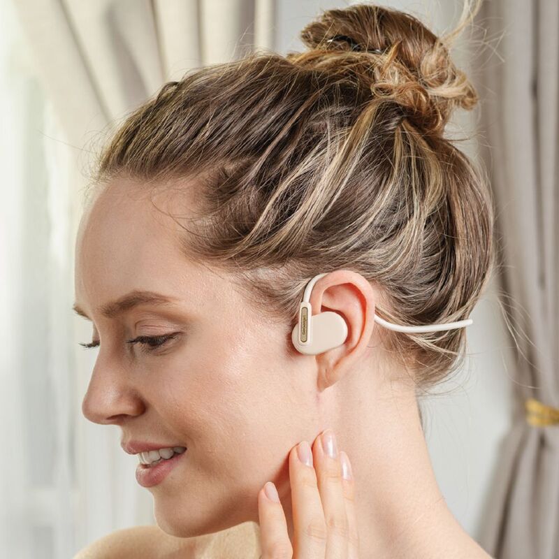 Беспроводные наушники OpenAir Arc, бежевые арт.19311.12